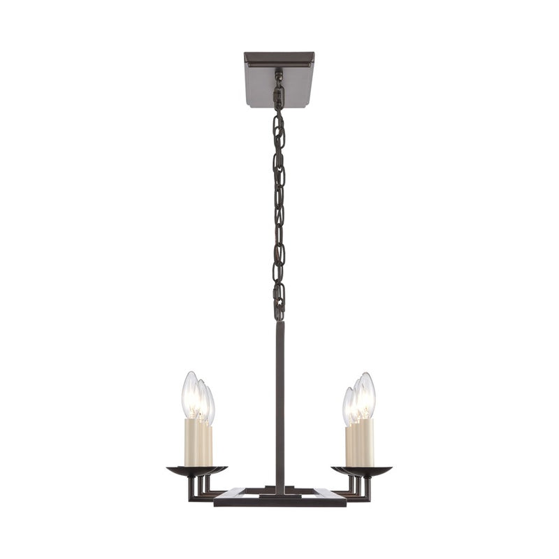 Atlas Lighting Joanie 34in 6-Light Linear Chandelier | Transitional Old Bronze Metal | Kitchen Island & Dining Room | Model CL11018-BZ