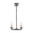 Atlas Lighting Joanie 34'' Wide 6Lt Linear Chandelier, Old Bronze