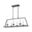 Atlas Lighting Joanie 34'' Wide 6Lt Linear Chandelier, Old Bronze