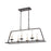 Atlas Lighting Joanie 34'' Wide 6Lt Linear Chandelier, Old Bronze