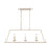 Atlas Lighting Joanie 34''W 6Lt Linear Chandelier, Antique White