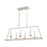 Atlas Lighting Joanie 34''W 6Lt Linear Chandelier, Antique White