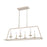 Atlas Lighting Joanie 34''W 6Lt Linear Chandelier, Antique White