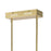 Atlas Lighting Keir 43.31''W 22Lt Linear Chandelier, Brass/White
