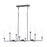 Atlas Lighting Lexington Green 48''W 8Lt Linear Chandelier, Black