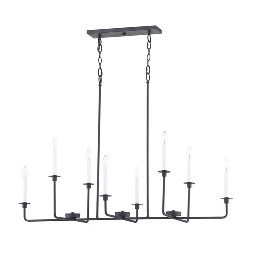Atlas Lighting Lexington Green 48''W 8Lt Linear Chandelier, Black