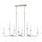 Atlas Lighting Lexington Green 48''W 8Lt Linear Chandelier, Nickel