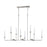 Atlas Lighting Lexington Green 48''W 8Lt Linear Chandelier, Nickel