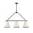 Atlas Lighting Marion 36''W 3Lt Linear Chandelier, Bronze/Natural