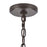 Atlas Lighting Marion 36''W 3Lt Linear Chandelier, Bronze/Natural