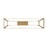 Atlas Lighting Minimalist 36''W LED Linear Chandelier, Soft Gold