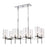 Atlas Lighting Oakland 32.5''W 8Lt Linear Chandelier, Chrome/Clear