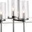 Atlas Lighting Oakland 32.5''W 8Lt Linear Chandelier, Chrome/Clear