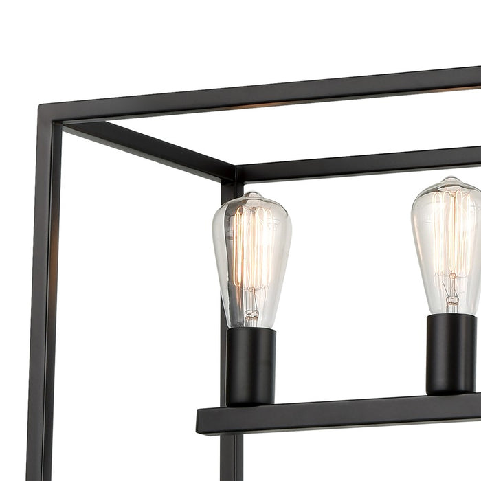 Atlas Lighting Williamsport 37'' Wide 5Lt Linear Chandelier, Bronze