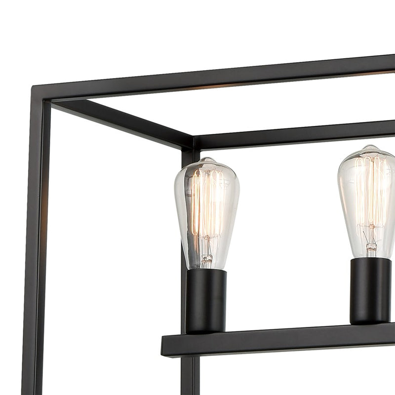 Atlas Lighting Williamsport 37in 5-Light Linear Chandelier | Transitional Oil Rubbed Bronze | Kitchen Island & Dining Room | Model CL11039-BZ