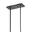 Atlas Lighting Williamsport 37'' Wide 5Lt Linear Chandelier, Bronze