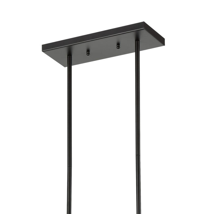 Atlas Lighting Williamsport 37'' Wide 5Lt Linear Chandelier, Bronze