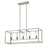Atlas Lighting Williamsport 37'' Wide 5Lt Linear Chandelier, Nickel