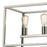 Atlas Lighting Williamsport 37'' Wide 5Lt Linear Chandelier, Nickel