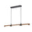 Atlas Lighting Wyatt 40.5'' Wide LED Linear Chandelier, Black/White