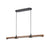 Atlas Lighting Wyatt 40.5'' Wide LED Linear Chandelier, Black/White