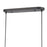 Atlas Lighting Wyatt 40.5'' Wide LED Linear Chandelier, Black/White