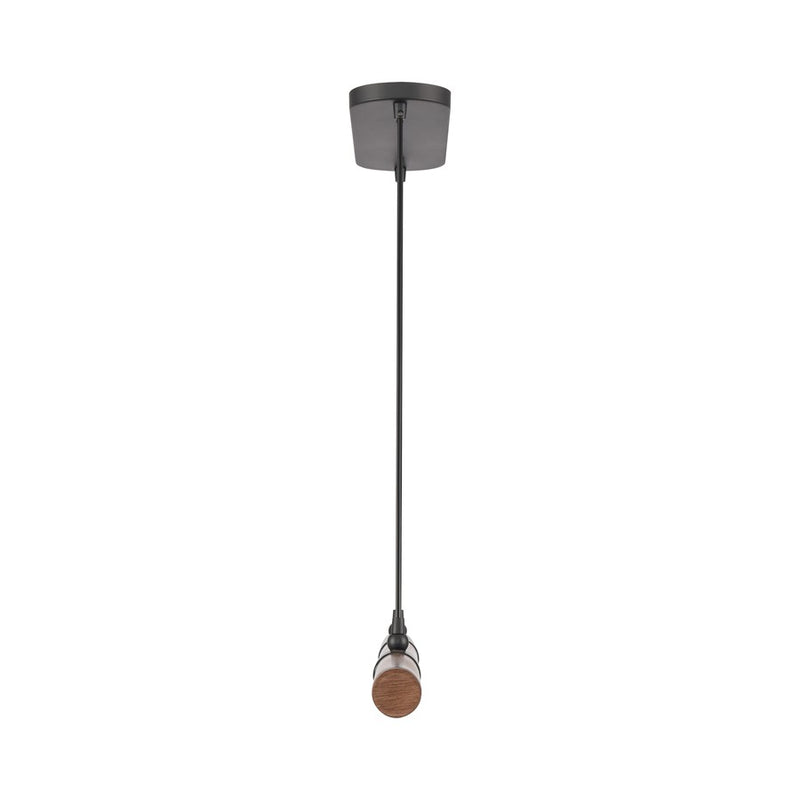 Atlas Lighting Wyatt 40.5'' Wide LED Linear Chandelier, Black/White