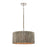 Atlas Lighting Abaca 18'' Wide 4Lt Chandelier, Polished Nickel/Gray