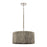 Atlas Lighting Abaca 18'' Wide 4Lt Chandelier, Polished Nickel/Gray