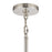 Atlas Lighting Abaca 18'' Wide 4Lt Chandelier, Polished Nickel/Gray