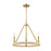 Atlas Lighting Abaca 20'' Wide 3Lt Chandelier, Brushed Gold