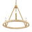 Atlas Lighting Abaca 20'' Wide 3Lt Chandelier, Brushed Gold