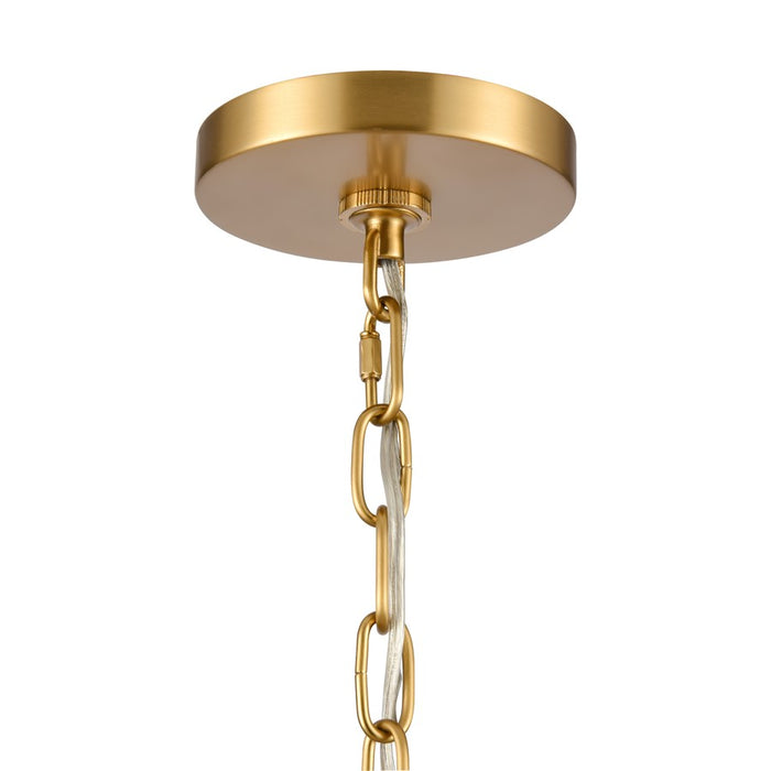 Atlas Lighting Abaca 20'' Wide 3Lt Chandelier, Brushed Gold
