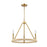Atlas Lighting Abaca 20'' Wide 3Lt Chandelier, Brushed Gold