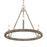 Atlas Lighting Abaca 20'' Wide 3Lt Chandelier, Polished Nickel