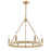 Atlas Lighting Abaca 27'' Wide 6Lt Chandelier, Satin Brass