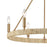 Atlas Lighting Abaca 27'' Wide 6Lt Chandelier, Satin Brass