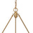 Atlas Lighting Abaca 27'' Wide 6Lt Chandelier, Satin Brass