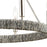 Atlas Lighting Abaca 27'' Wide 6Lt Chandelier, Polished Nickel