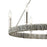 Atlas Lighting Abaca 27'' Wide 6Lt Chandelier, Polished Nickel