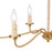 Atlas Lighting Abaca 32'' Wide 6Lt Chandelier, Brushed Gold