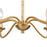 Atlas Lighting Abaca 32'' Wide 6Lt Chandelier, Brushed Gold