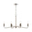 Atlas Lighting Abaca 32'' Wide 6Lt Chandelier, Polished Nickel