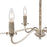 Atlas Lighting Abaca 32'' Wide 6Lt Chandelier, Polished Nickel