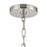 Atlas Lighting Abaca 32'' Wide 6Lt Chandelier, Polished Nickel