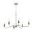 Atlas Lighting Abaca 32'' Wide 6Lt Chandelier, Polished Nickel