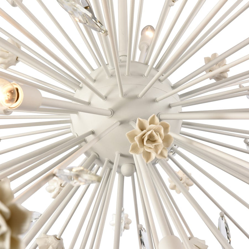 Atlas Lighting Adelaide 59.5'' Wide 20Lt Chandelier, Textured White