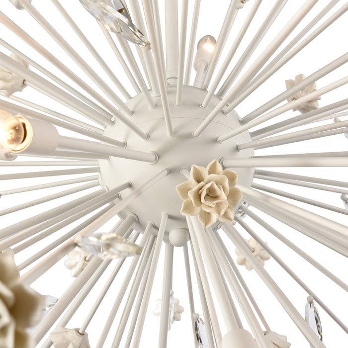 Atlas Lighting Adelaide 59.5'' Wide 20Lt Chandelier, Textured White