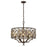 Atlas Lighting Armand 24'' Wide 6Lt Chandelier, Weathered Bronze