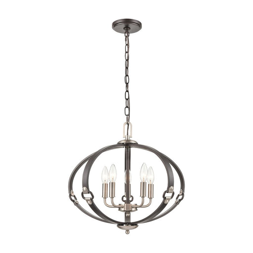 Atlas Lighting Armstrong Grove 20'' Wide 5Lt Chandelier, Espresso